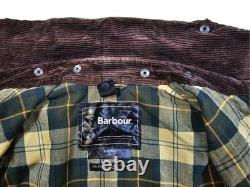 HOT VTG Men's BARBOUR @ BORDER PARKA WAXED LINED SAGE GREEN COAT Jacket C44 XL