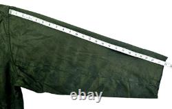 HOT VTG Men's BARBOUR @ BORDER PARKA WAXED LINED SAGE GREEN COAT Jacket C44 XL