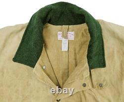 HOT VTG Men's FILSON 61N HUNTING PARKA WOOL LINING KHAKI WAXED COAT Jacket 44 L