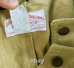 HOT VTG Men's FILSON 61N HUNTING PARKA WOOL LINING KHAKI WAXED COAT Jacket 44 L