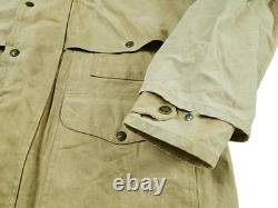 HOT VTG Men's FILSON 61N HUNTING PARKA WOOL LINING KHAKI WAXED COAT Jacket 44 L