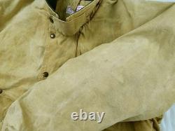 HOT VTG Men's FILSON 61N HUNTING PARKA WOOL LINING KHAKI WAXED COAT Jacket 44 L