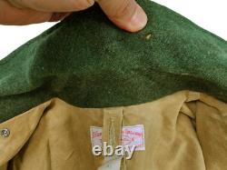 HOT VTG Men's FILSON 61N HUNTING PARKA WOOL LINING KHAKI WAXED COAT Jacket 44 L