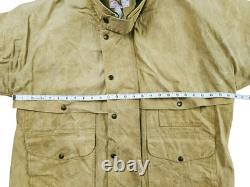 HOT VTG Men's FILSON 61N HUNTING PARKA WOOL LINING KHAKI WAXED COAT Jacket 44 L