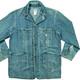 HOT VTG Men's LEE 0412 REPRO SANFORIZED CHORE WORKWEAR SCOVILL JP Denim JACKET L