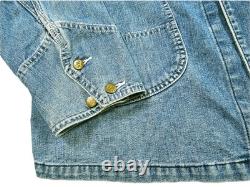 HOT VTG Men's LEE 0412 REPRO SANFORIZED CHORE WORKWEAR SCOVILL JP Denim JACKET L