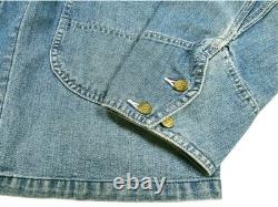 HOT VTG Men's LEE 0412 REPRO SANFORIZED CHORE WORKWEAR SCOVILL JP Denim JACKET L