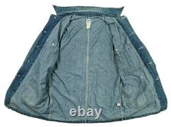 HOT VTG Men's LEE 0412 REPRO SANFORIZED CHORE WORKWEAR SCOVILL JP Denim JACKET L