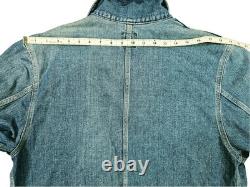 HOT VTG Men's LEE 0412 REPRO SANFORIZED CHORE WORKWEAR SCOVILL JP Denim JACKET L