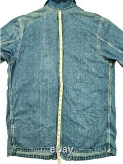 HOT VTG Men's LEE 0412 REPRO SANFORIZED CHORE WORKWEAR SCOVILL JP Denim JACKET L