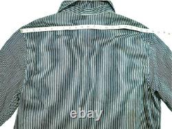 HOT VTG USA Men POINTER BRAND CHORE BARN WORKWEAR HICKORY Denim JACKET Jeans XL
