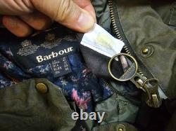HOT Women's BARBOUR @ TORS WAXED PARKA QUILTED LINED OLIVE Jacket 16UK 12US L-XL