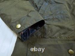 HOT Women's BARBOUR @ TORS WAXED PARKA QUILTED LINED OLIVE Jacket 16UK 12US L-XL