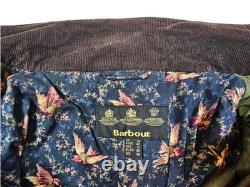 HOT Women's BARBOUR @ TORS WAXED PARKA QUILTED LINED OLIVE Jacket 16UK 12US L-XL
