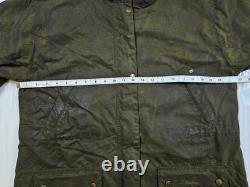 HOT Women's BARBOUR @ TORS WAXED PARKA QUILTED LINED OLIVE Jacket 16UK 12US L-XL