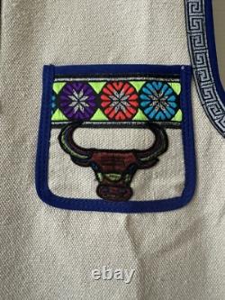 Handmade Embroidered Vest Bison Bull Western Ranch Men Women Country Indian 2xl