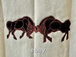 Handmade Embroidered Vest Bison Bull Western Ranch Men Women Country Indian 2xl