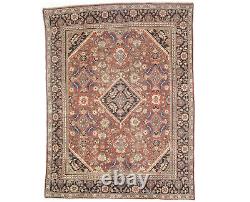 Handmade Floral Style Large 9X12 Medallion Semi Antique Oriental Rug Wool Carpet