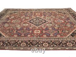 Handmade Floral Style Large 9X12 Medallion Semi Antique Oriental Rug Wool Carpet