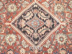 Handmade Floral Style Large 9X12 Medallion Semi Antique Oriental Rug Wool Carpet