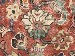 Handmade Floral Style Large 9X12 Medallion Semi Antique Oriental Rug Wool Carpet