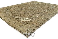 Handmade Large Floral Classic Design 9X12 Semi Antique Oriental Rug Wool Carpet