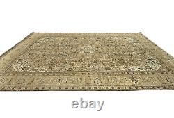 Handmade Large Floral Classic Design 9X12 Semi Antique Oriental Rug Wool Carpet