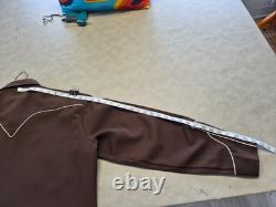 HbarC vintage western Brown embroidered shirt 24 Chest Which Should Be XL shirt