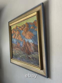 Hilda Van Zandt Antique California Landscape Oil Painting Old Modern Abstract 50