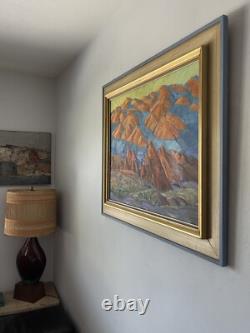 Hilda Van Zandt Antique California Landscape Oil Painting Old Modern Abstract 50