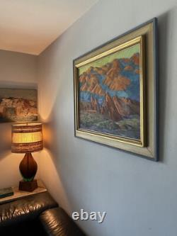Hilda Van Zandt Antique California Landscape Oil Painting Old Modern Abstract 50