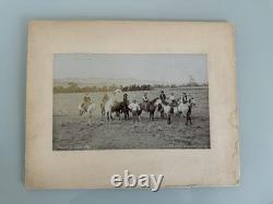 Historic Original Cowboy Photo Cabinet Card H. F. Peirson Denver 1890