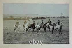 Historic Original Cowboy Photo Cabinet Card H. F. Peirson Denver 1890