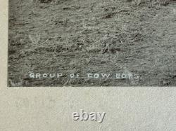 Historic Original Cowboy Photo Cabinet Card H. F. Peirson Denver 1890