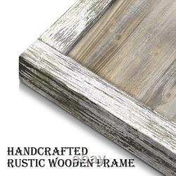 Horse Picture Wall Art Framed Large Western Framed Painting Rustic Farmhouse