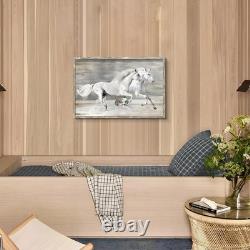Horse Picture Wall Art Framed Large Western Framed Painting Rustic Farmhouse