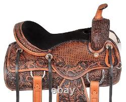 Horse Saddle Western Trail Classic Cowboy Leather Tack Set 14 15 16 17 18