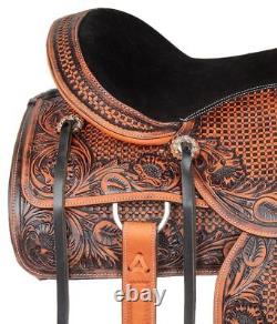 Horse Saddle Western Trail Classic Cowboy Leather Tack Set 14 15 16 17 18