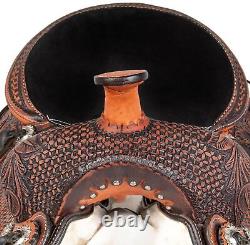 Horse Saddle Western Trail Classic Cowboy Leather Tack Set 14 15 16 17 18