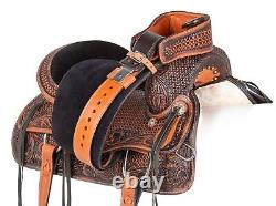 Horse Saddle Western Trail Classic Cowboy Leather Tack Set 14 15 16 17 18