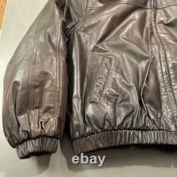 Htf Rarelrgreversible Vintage Brown Ranch Real Genuine Fur Coat Amazing Find