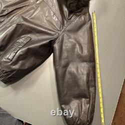 Htf Rarelrgreversible Vintage Brown Ranch Real Genuine Fur Coat Amazing Find