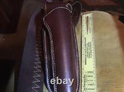 Hunter Mfg#155 leather 2.5inch wide x size Large 45 cal. RH revolver rig & belt
