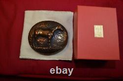 James Avery Rare Vintage Retired Bronze Quarter Horse Belt Buckle Large