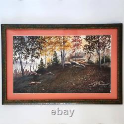 Jon Alan Birdsong Original Watercolor Southwest New Mexico Landscape Art Framed