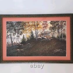 Jon Alan Birdsong Original Watercolor Southwest New Mexico Landscape Art Framed