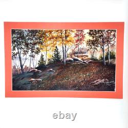 Jon Alan Birdsong Original Watercolor Southwest New Mexico Landscape Art Framed