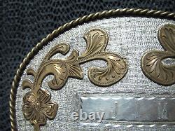 LARGE CUSTOM WESTERN JIM NAME COWBOY BELT BUCKLE! VINTAGE! RARE! HANDMADE! 1970s