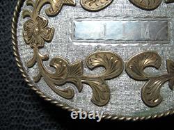LARGE CUSTOM WESTERN JIM NAME COWBOY BELT BUCKLE! VINTAGE! RARE! HANDMADE! 1970s