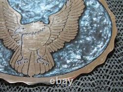 LARGE PRISONER MADE SOARING EAGLE BIKER BELT BUCKLE! VINTAGE! HANDMADE! 1980s US